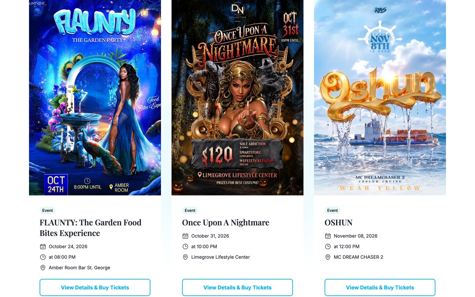 Wefete Tickets featured events